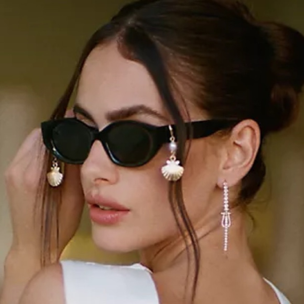 Anthropologie Icon Seashell Sunglasses New